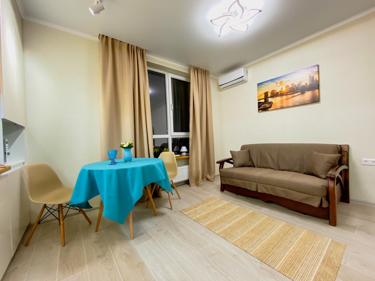 Квартира-студия с ремонтом премиального качества в новом ЖК "Укроп"!