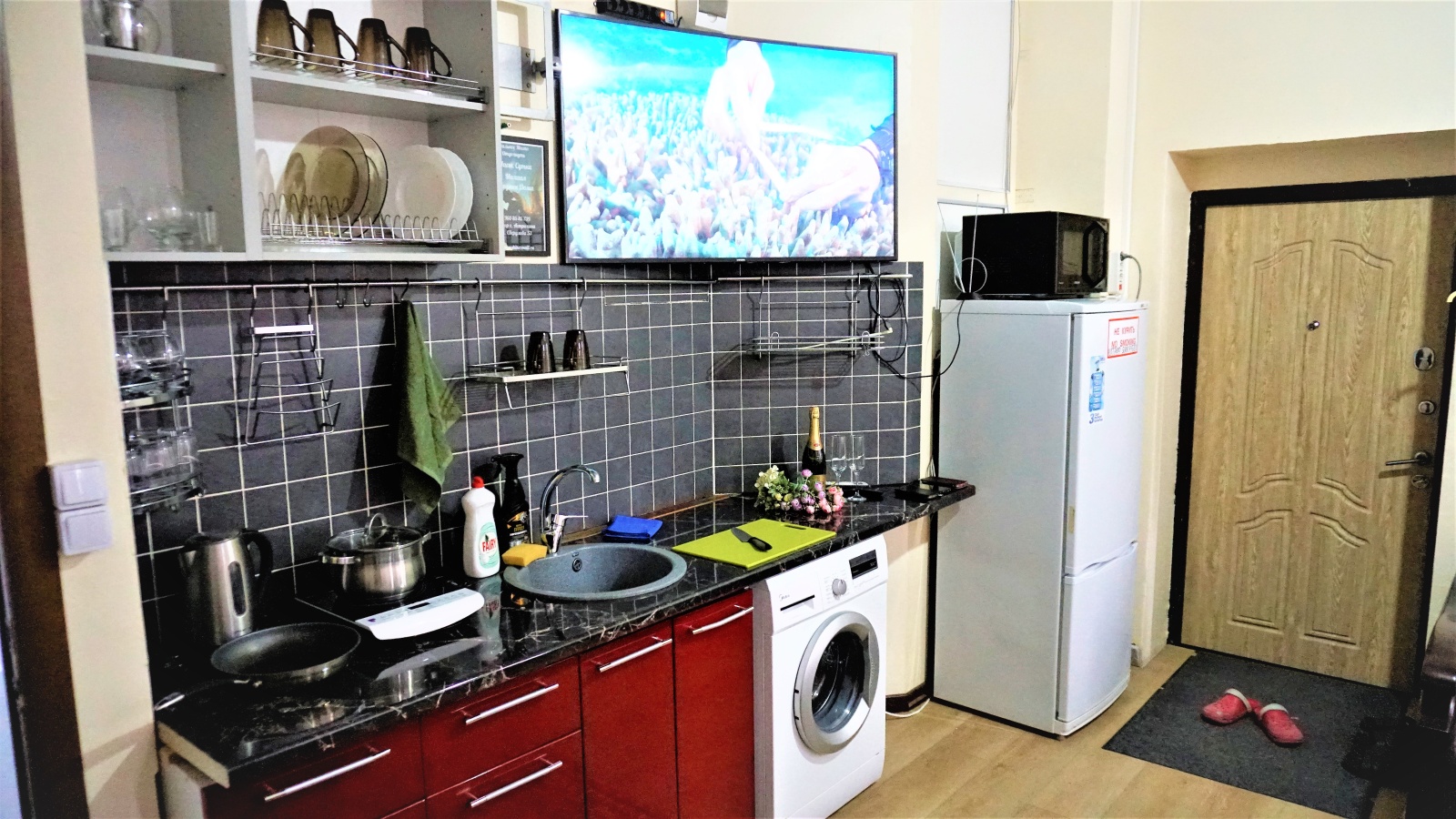 Однокомнатная студия с круглой ванной