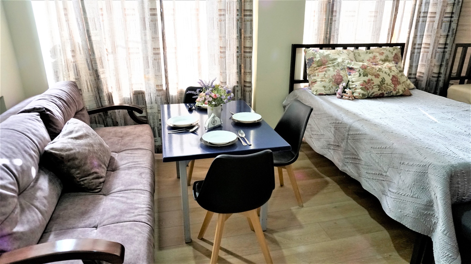 Однокомнатная студия с круглой ванной