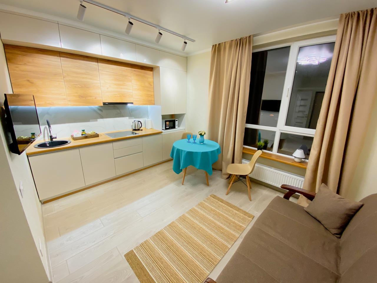 Квартира-студия с ремонтом премиального качества в новом ЖК "Укроп"!